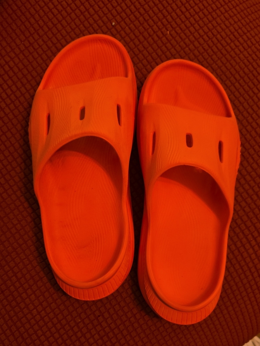 Hoka Women's Orange Recovery Slide Slippers - Sz 7